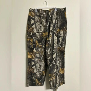 Woolrich Realtree Hardwoods Hunting Pant Size  42 Saddle Cloth Nylon Quiet Camo